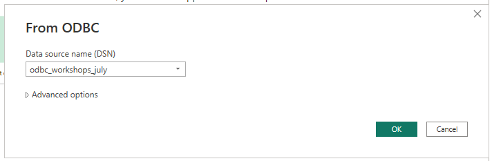 ODBC, Choose Data Source Name